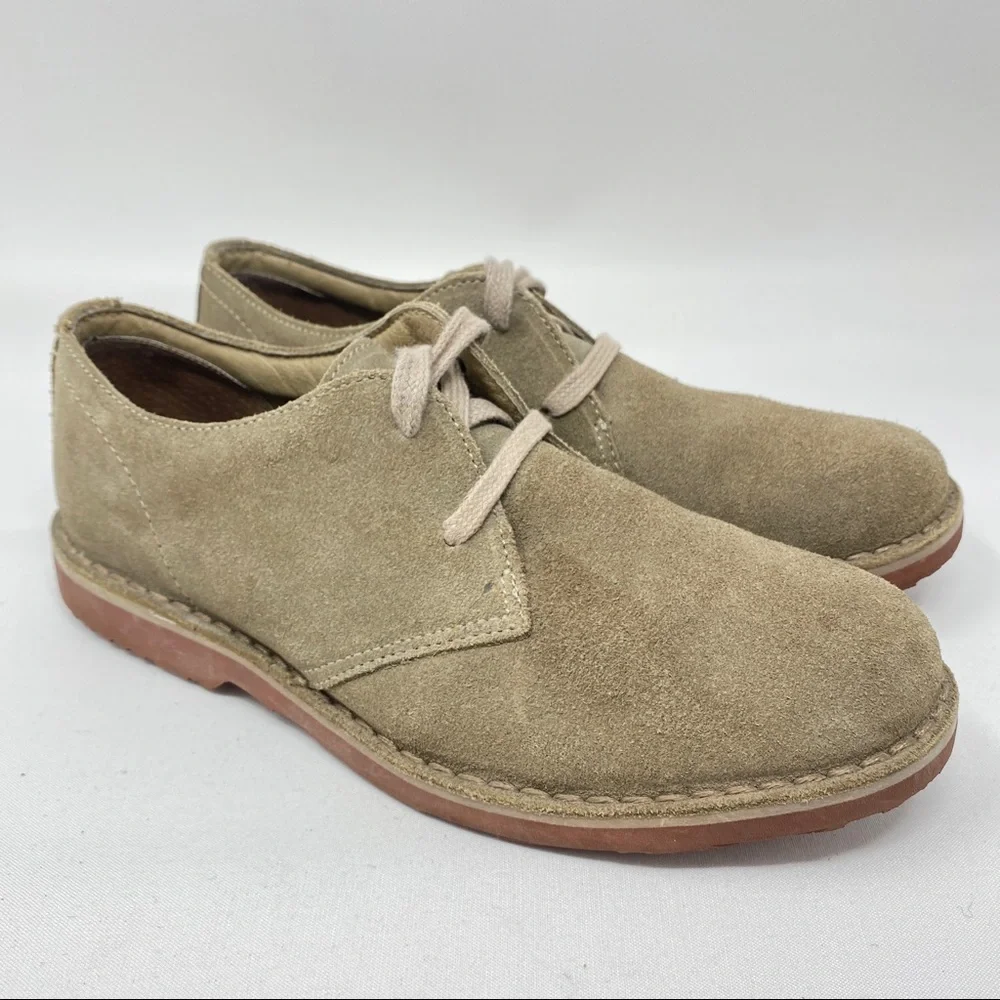 L.L. Bean Suede Oxford Shoes Tan